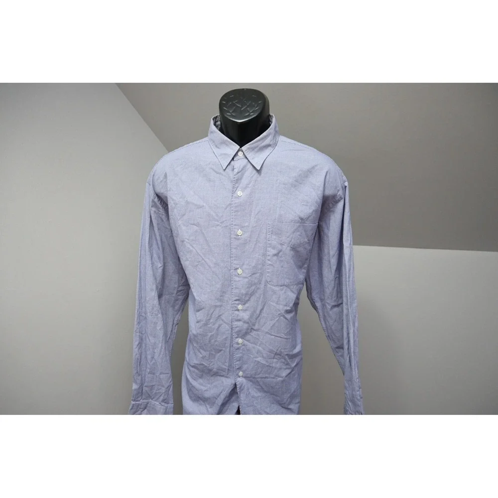 Polo Ralph Lauren Button Down Men XL Blue Plaid Marlowe Cotton Long Sleeve
